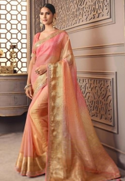 Designer Saree  Collection : करवा चौथ पर पहने ये खूबसूरत और आकर्षक डिजाइन वाली साड़ियां, देखें डिजाइन 