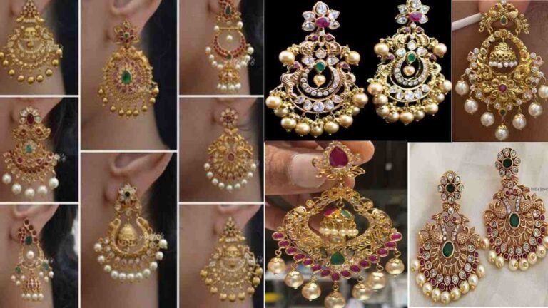 Chandbali Earrings Design : शादी फंक्शन में पहनने के लिए बेस्ट है चांदबाली झुमकों के लेटेस्ट डिज़ाइन
