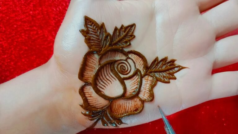 Rose Mehndi Design : रोज मेहंदी के कुछ सिंपल डिजाइन जो आपके हाथों के खूबसूरती बढ़ा देंगे