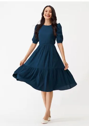Summer Dress Collection : आउटिंग और पार्टियों में पहन कर जाने के लिए बेस्ट मिडी ड्रेस कलेक्शन