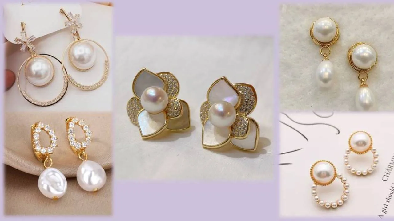 Pearl Earrings Design : इयररिंग्स लवर्स के लिए टॉप 3 Pearl Earrings Design