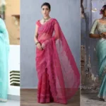 Organza Saree : कंफर्ट के साथ स्टाइल भी देंगी ये ऑर्गेंजा साड़ियां, देखें डिजाइन