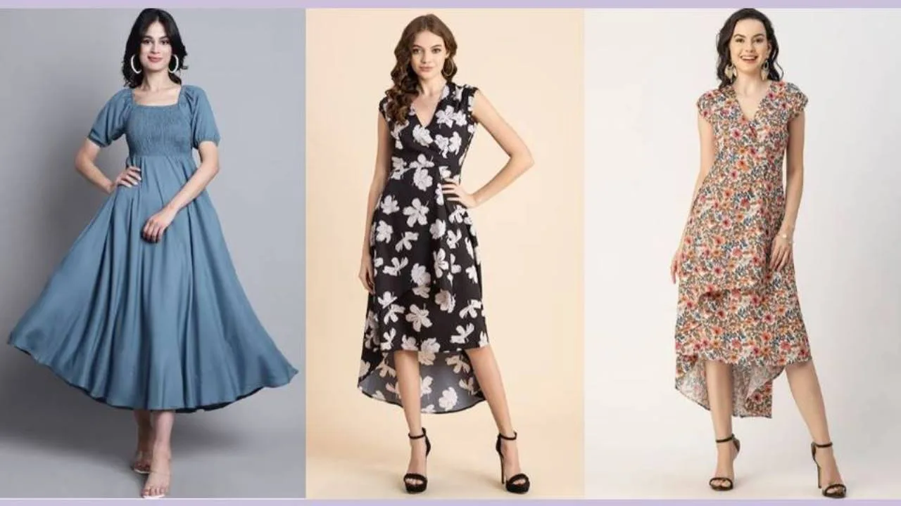 Summer Dress Collection : आउटिंग और पार्टियों में पहन कर जाने के लिए बेस्ट मिडी ड्रेस कलेक्शन