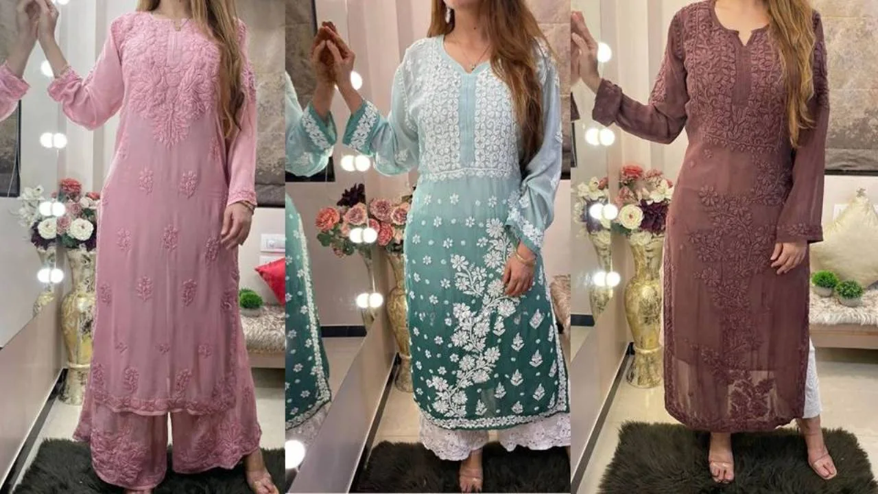 Chikankari Kurti : ट्रेंडी समर लूक देंगे ये चिकनकारी कुर्ती, देखे डिज़ाइन