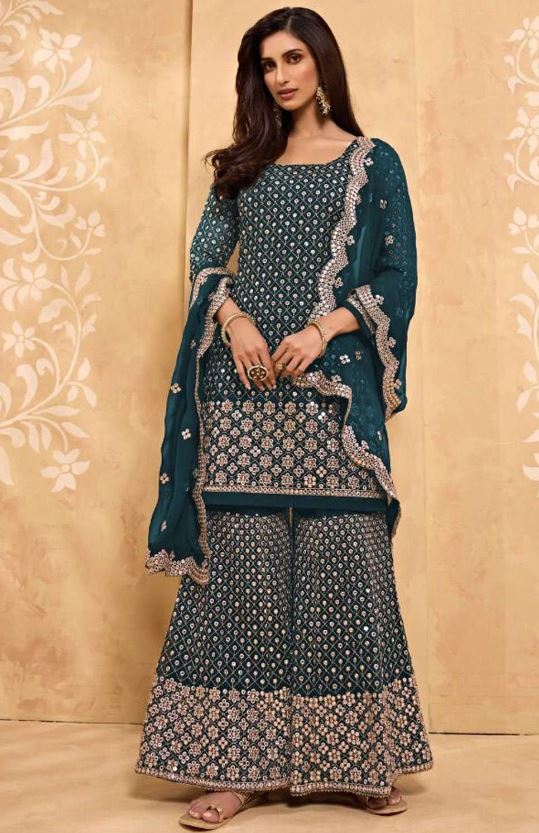 Sharara Suit Design : ईद के दिन पहनने के लिए बेस्ट है ये शरारा सूट, देखे डिज़ाइन