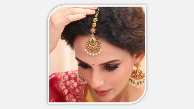 Latest gold maang tikka designs 2024