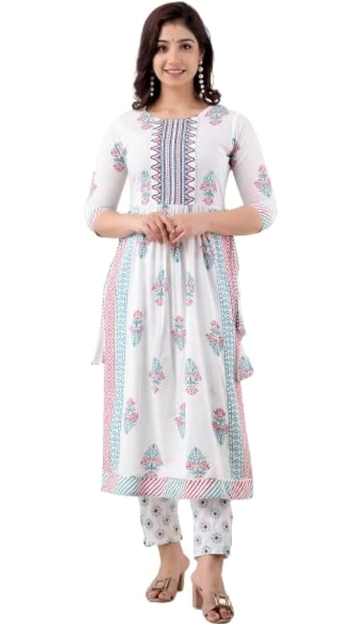 White Kurti/Kurta Set : इस होली ट्रेडीशनल लूक देंगे ये सफ़ेद कुर्ती सेट, देखे डिज़ाइन और कीमत
