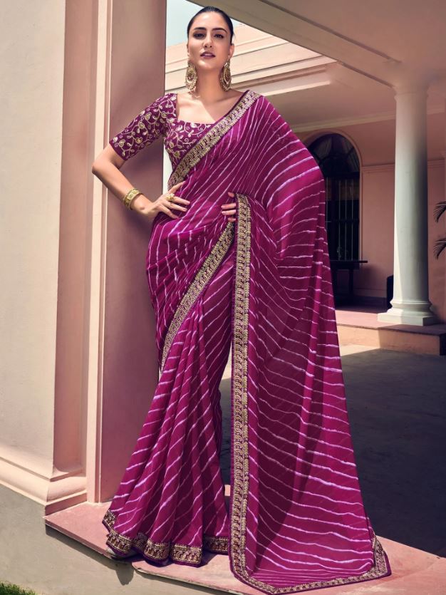 Leheriya Saree : लेहरिया साड़ी फैशन लवर्स के लिए है बेस्ट, आप भी करे ट्राई