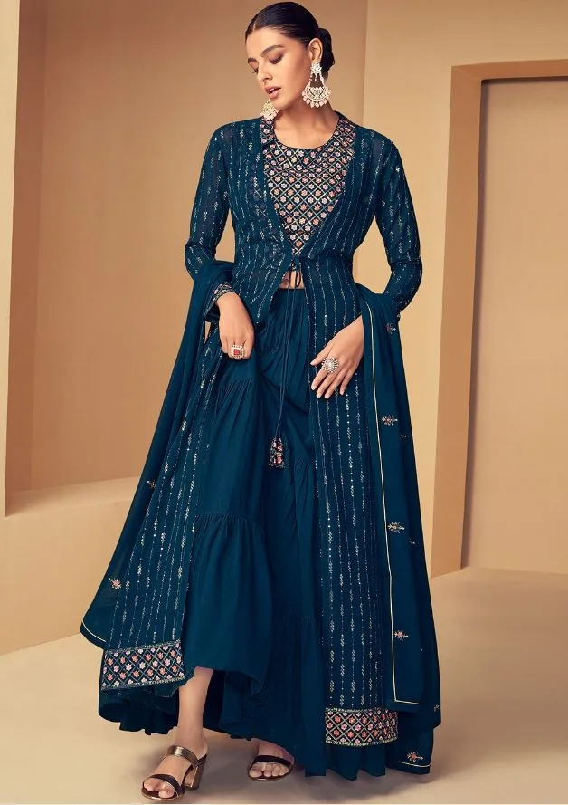 Sharara Suit For Bridal : गर्मियों में शादी के मौकों पर पहनें ये शरारा सूट, देंगे ब्राइडल लूक