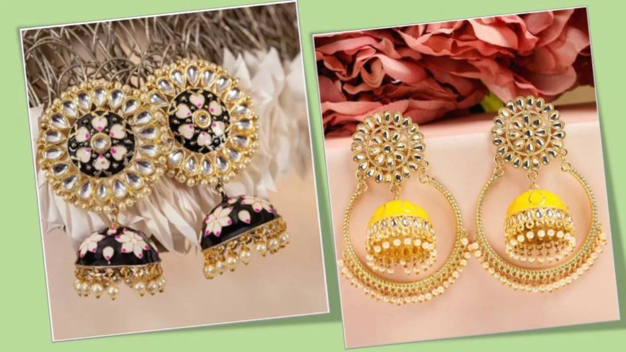 Jhumka Earrings : ट्रेडिशनल लुक के लिए बेस्ट हैं ये झुमका ईयररिंग्स, देखें डिजाइन