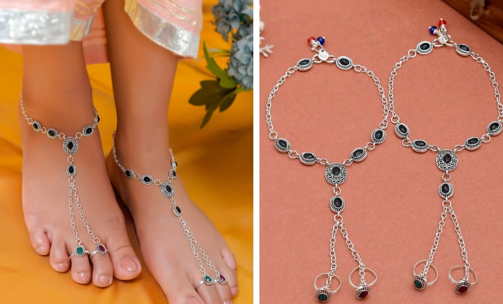Anklet with Toe Rings : बिछिया और पायल के कुछ फैशनेबल डिजाइन, आपको देंगे ट्रेंडी लुक