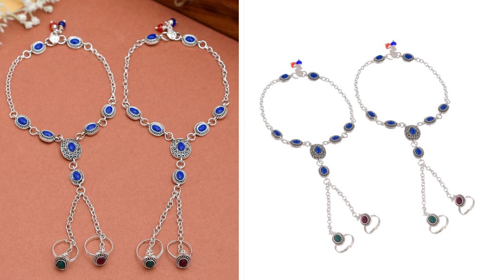 Anklet with Toe Rings : बिछिया और पायल के कुछ फैशनेबल डिजाइन, आपको देंगे ट्रेंडी लुक