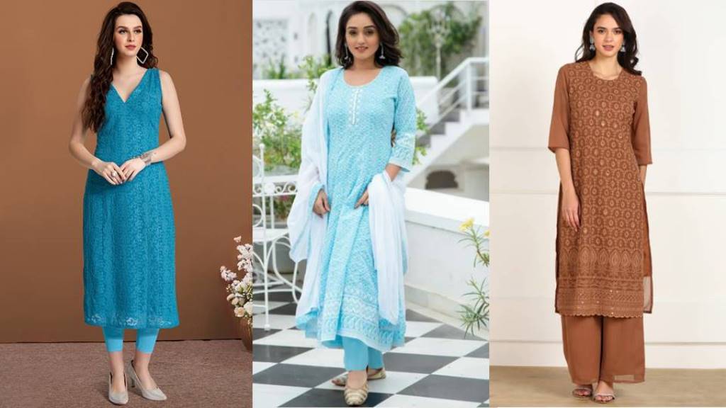 Chikankari Kurti : फेस्टिव से लेकर रोजाना पहनने के लिए ट्राई करे चिकनकारी कुर्ती