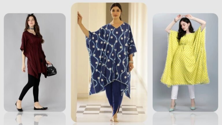 Kaftan Kurti Design : कुर्तियों के काफ्तान डिजाइन आपको देंगे कम्प्लीट कम्फर्ट और परफेक्ट लुक