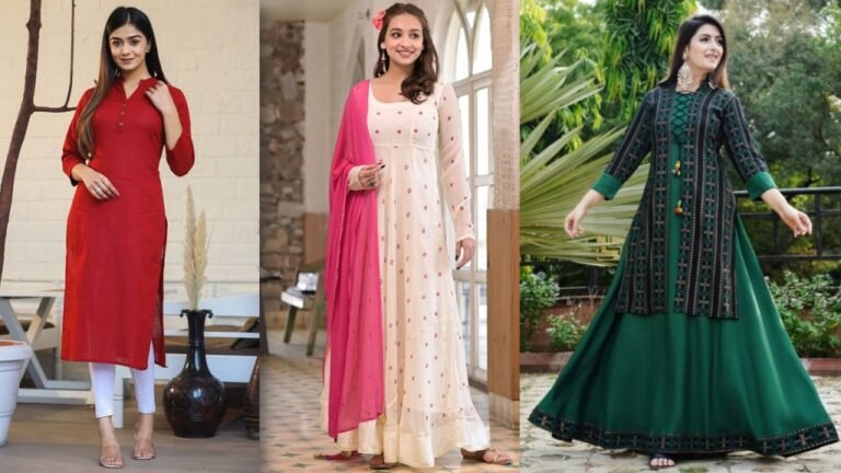 Long Kurti : पूजा से लेकर पार्टी फ़ंक्शन मे पहने ये लॉन्ग कुर्ती, दिखेंगी क्लासी