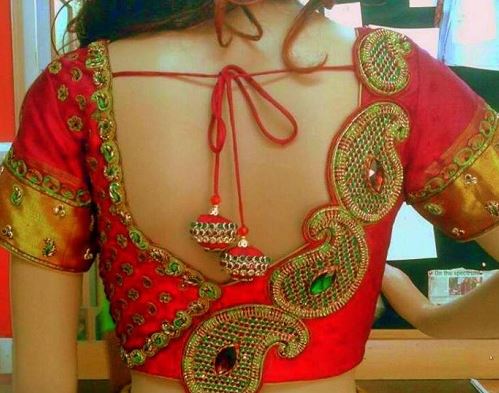 Patch Work Blouse : सिंपल साडी पर भी खूब जचेगा ये पैच वर्क ब्लाउज
