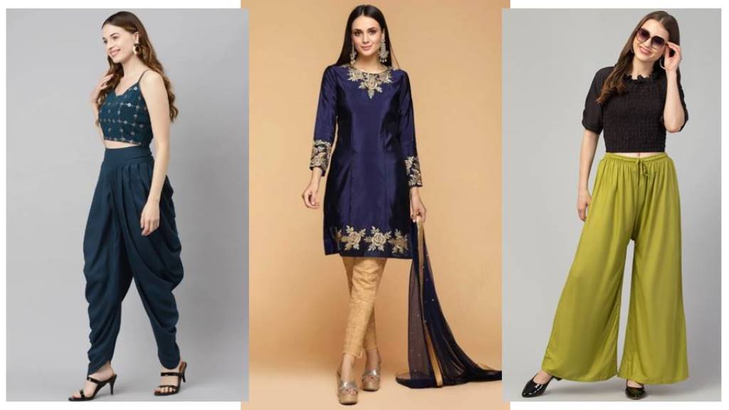 Kurti Styling Tips : मॉडर्न लुक पाने के लिए कुर्ती के साथ पैंट के ये डिजाइन ट्राई करें