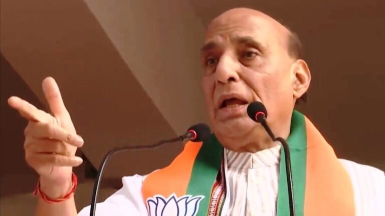 रक्षा मंत्री राजनाथ सिंह ने सिंगरौली वासियों को किया संबोधित, कहा एक देश, एक चुनाव