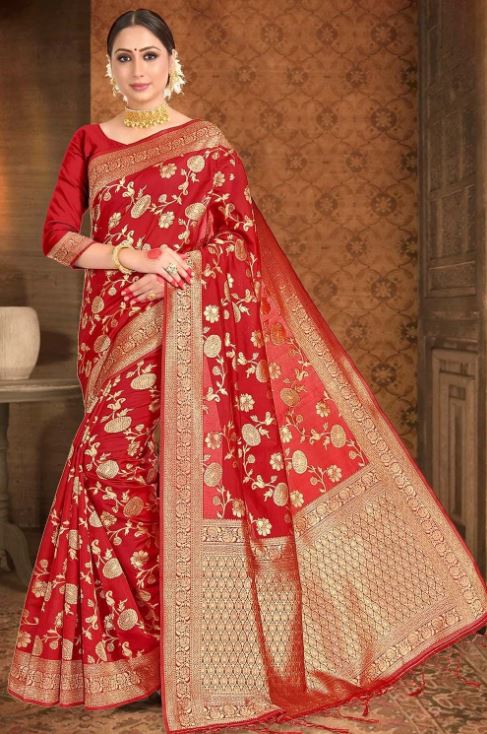 Banarasi Saree : बनारसी साड़ी के ज़री वर्क डिजाइन आपको देंगे क्लासी लुक