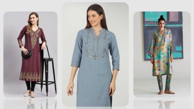 V Neck Kurti