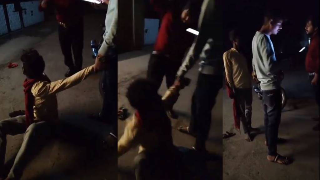Viral Video : फुटपाथ पर सो रहे शख्स को बीजेपी नेता ने बेरहमी से पीटा, वीडियो हो रहा वायरल, जानें पूरा मामला