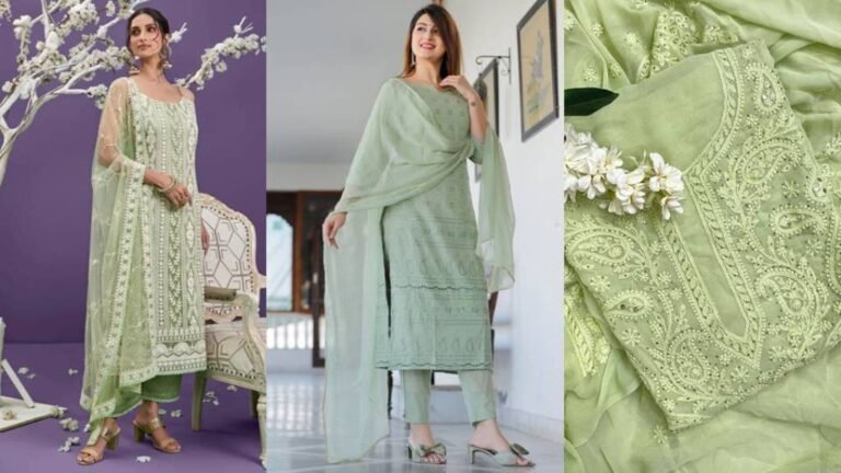 Chikankari Suit : लखनवी नवाबी लूक के लिए पहने चिकनकारी सूट, देखे डिज़ाइन