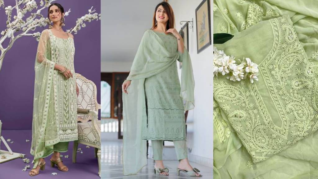 Chikankari Suit : लखनवी नवाबी लूक के लिए पहने चिकनकारी सूट, देखे डिज़ाइन
