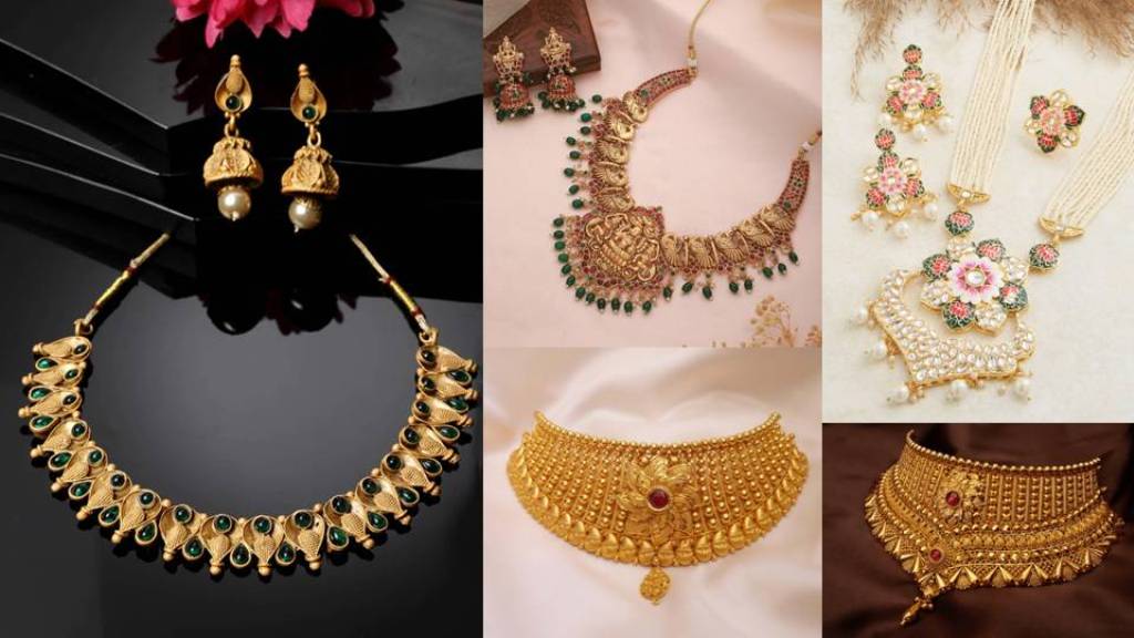 Chokar Necklace Collection : गले मे हार पहनने के है शौकीन तो ट्राई करे ये चोकर नेकलेस, देखे डिज़ाइन