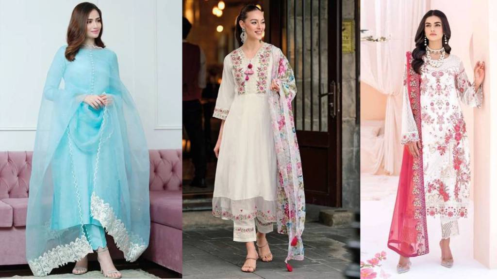 Latest Suits Design : शादी पार्टी मे सबकी निगाहें आप टिकी रह जाएंगी जब पहन जाएंगी ये डिज़ाइनर सूट