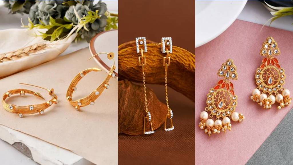 Earrings Design : इयररिंग के लेटेस्ट डिज़ाइन करे ट्राई, खूबसूरती को बढ़ा देंगे