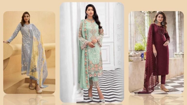 Embroidered Suit Set : कढ़ाई वाले सूट पहनना है पसंद तो ट्राई करे ये सूट