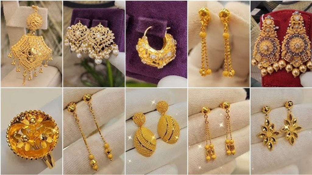 Gold Earrings Design