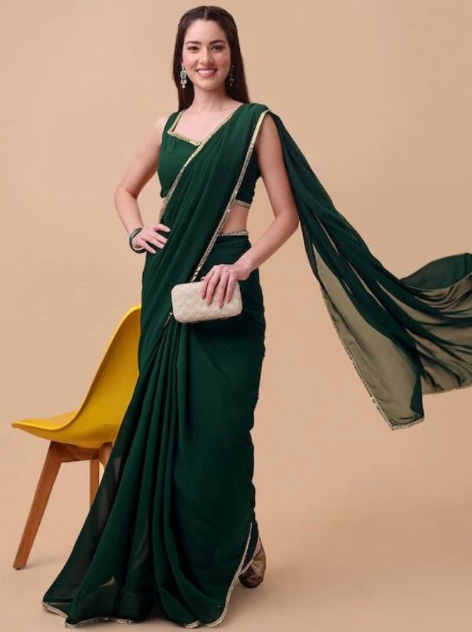 Georgette Saree : पार्टी मे पहनकर जाने के चुने जॉर्जेट साड़ी, ये देंगे आपको अट्रैक्टिव लुक