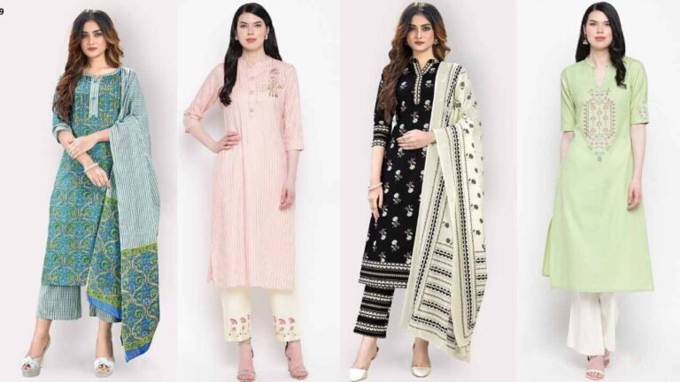 Kurta Set For Women : एथनिक पोशाक पहनना पसंद है तो ट्राई करे ये ड्रेसेज