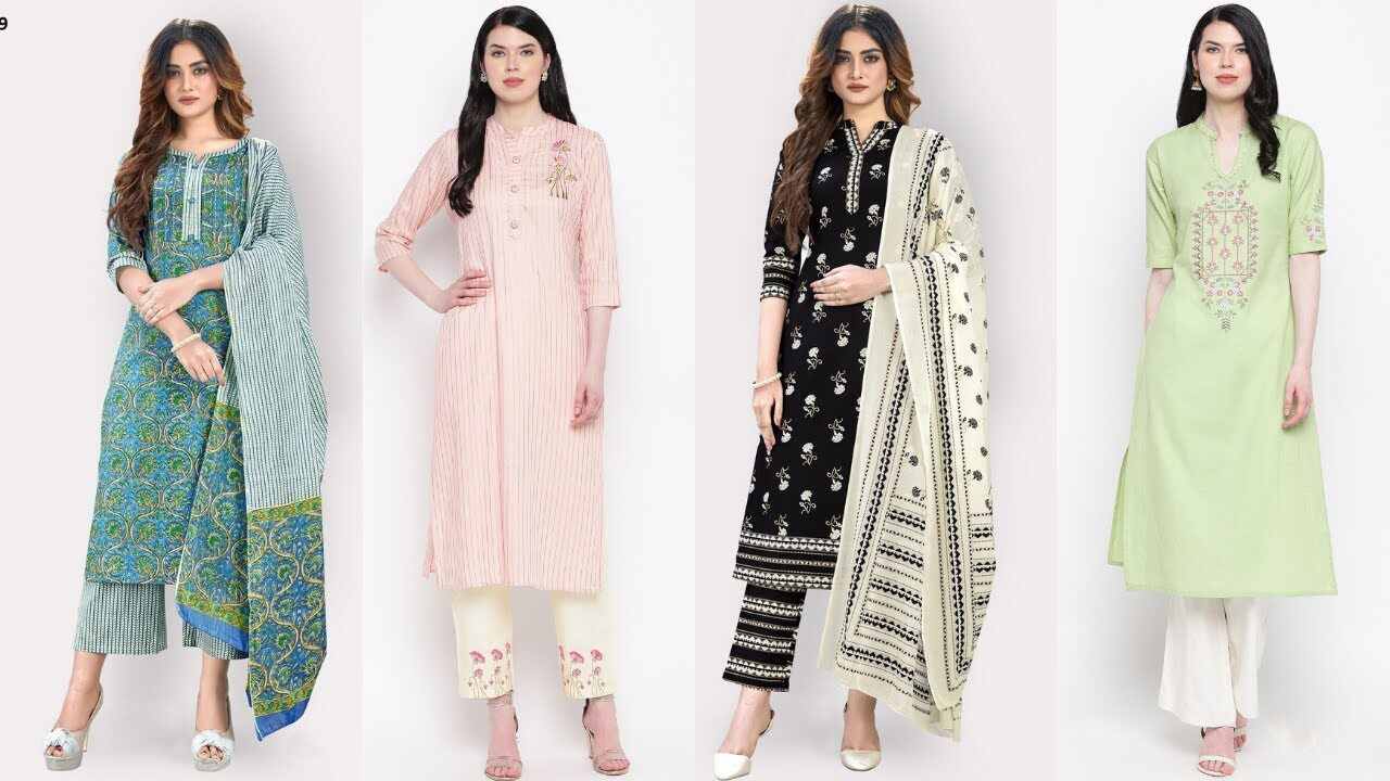 Kurta Set For Women : एथनिक पोशाक पहनना पसंद है तो ट्राई करे ये ड्रेसेज