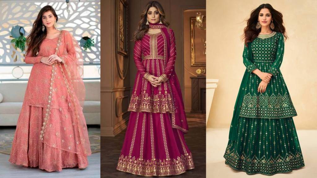 शादियों मे नया और डिफरेंट लुक पाने के लिए ट्राई करे Lehenga Suit, देखे डिज़ाइन