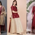 Maroon Kurti With Skirt : किसी भी फंक्शन में पहन कर जाने के लिए बेस्ट है ये मैरून कुर्ती