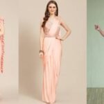 Ready to Wear Saree Collection 1 : पीच कलर की ये रेडी टू वियर साड़ी करे ट्राई, आपको देंगी ग्लैम लुक