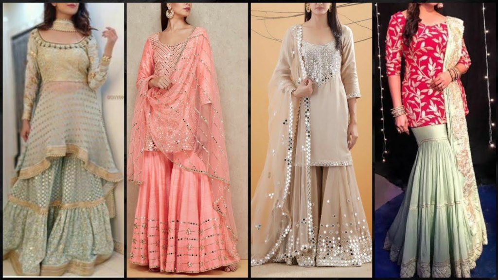 Sharara Suit Design : स्टाइलिश आउटफिट की तलाश में है तो ट्राई करे शरारा सूट