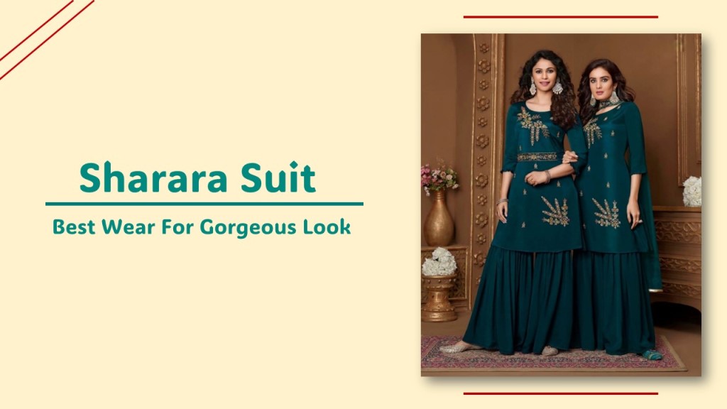 Kurti With Sharara : ये डिजाइनर शरारा सूट आपको देंगे क्लासी लुक