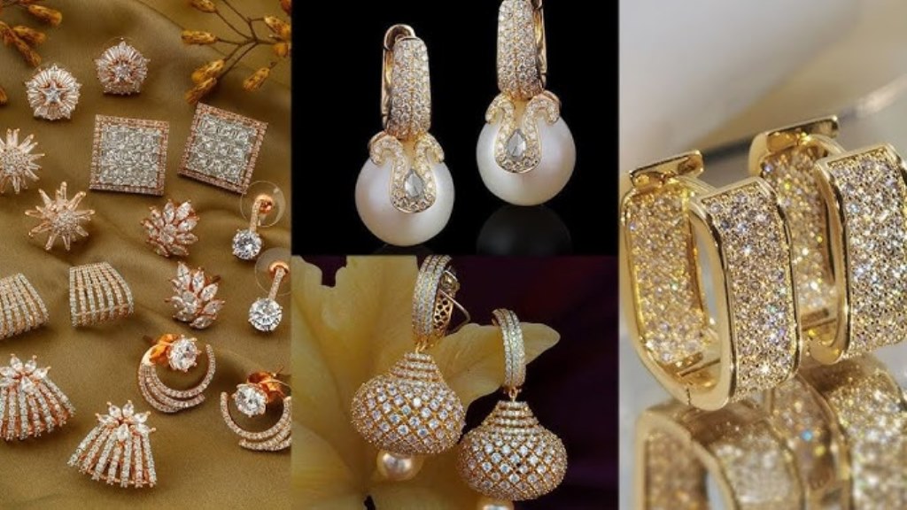 Stone Studded Earrings : कानों की शोभा बढ़ा देंगे ये इयररिंग, देखे डिजाइन
