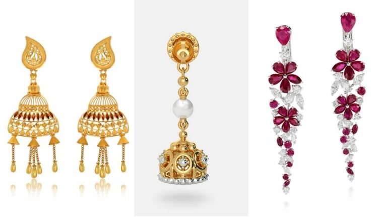 Gold Earring Designs 2024 : ट्रेंड में चल रहे है ये इयररिंग्स, देखे डिज़ाइन