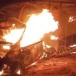 शादी का माहौल बदला मातम में, सड़क हादसे में दूल्हे समेत चार लोगों की जलकर मौत