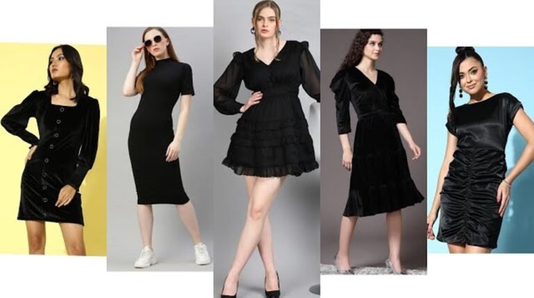 Women Black Dress Design : ब्लैक कलर पार्टी ड्रेस के मॉडर्न डिज़ाइन, आपको देंगे क्लासी लुक