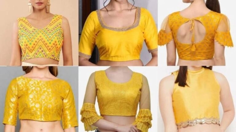 Yellow Blouse Design