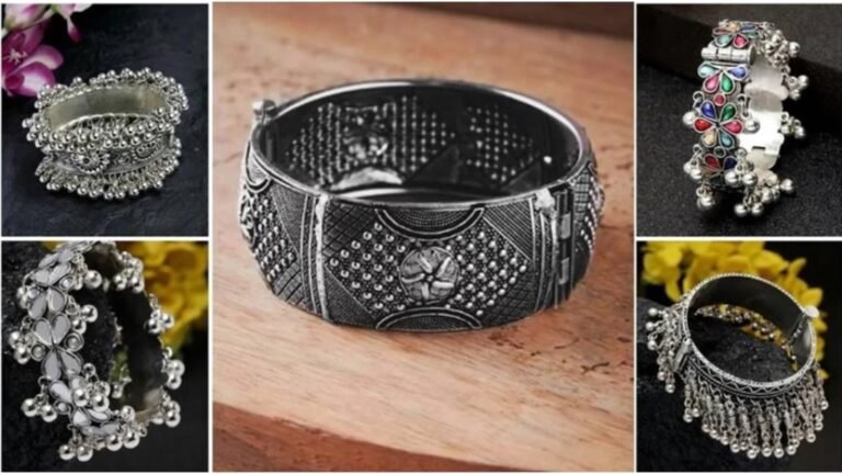Oxidised Silver Bangles : खूबसूरती में चार चांद लगा देंगी ये ऑक्साइड ब्रेसलेट