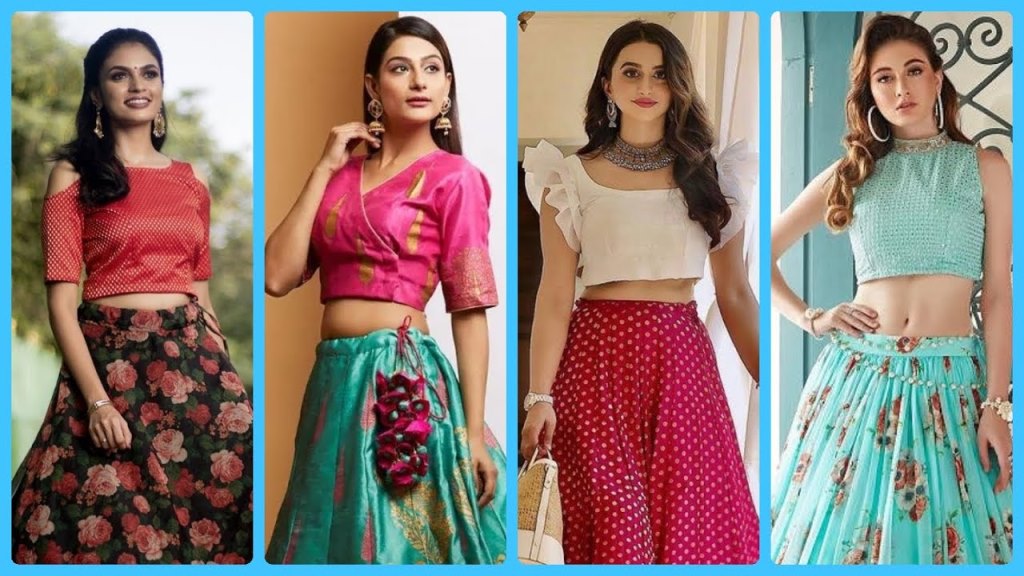 Crop Top Design For Women : लहंगे को और भी खूबसूरत दिखाने के लिए आप क्रॉप टॉप ट्राई करे