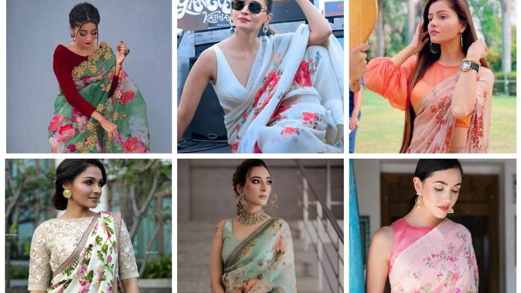 Floral Saree Design
