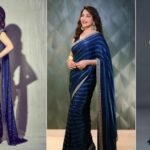 Madhuri Dixit in Blue Saree : बॉलीवुड की धक-धक गर्ल ब्लू साड़ी में लगती है बेहद गॉर्जियस, देखें उनका शानदार लुक