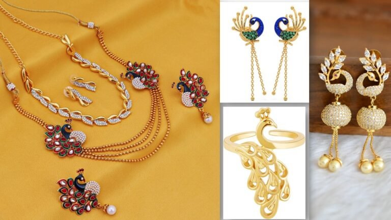 Peacock Design Jewellery : मोर डिजाइन वाली गोल्ड ज्वेलरी के हो जाएंगे दीवाने, देखें डिजाइन